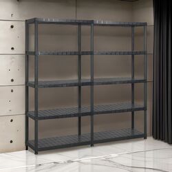 Set etajere VidaXL 3059854 91.5x45.7x185cm (Black)