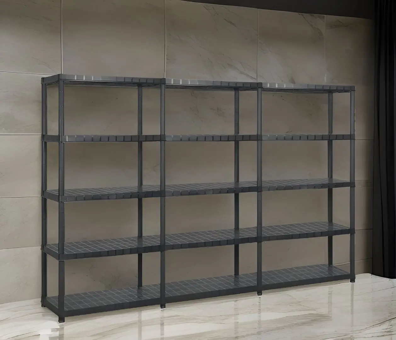 Set etajere VidaXL 3059857 85x40x185cm (Black)