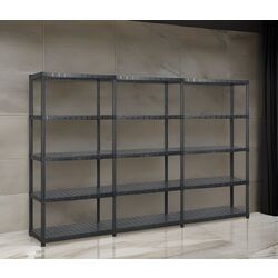 Set etajere VidaXL 3059858 274.5x45.7x185 (Black)