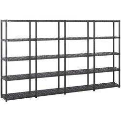 Набор стеллажей VidaXL 3059860 71x38x170cm (Black) Thumb