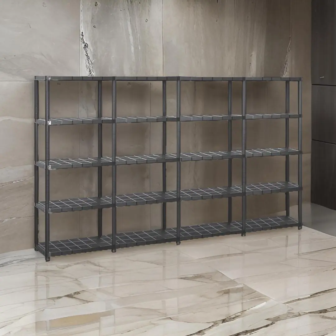 Set etajere VidaXL 3059861 85x40x185cm (Black)