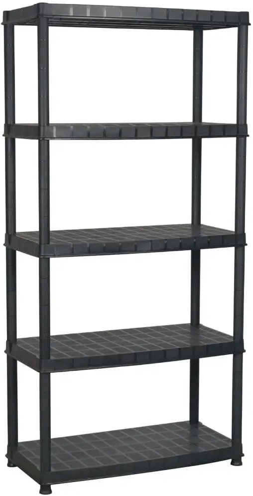 Set etajere VidaXL 3059862 91.5x45.7x185cm (Black)