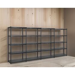 Set etajere VidaXL 3059862 91.5x45.7x185cm (Black)