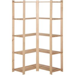 Set etajere VidaXL 327323 82.5x82.5x170cm (Wood) Thumb