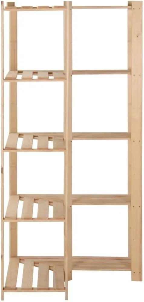 Set etajere VidaXL 327323 82.5x82.5x170cm (Wood)