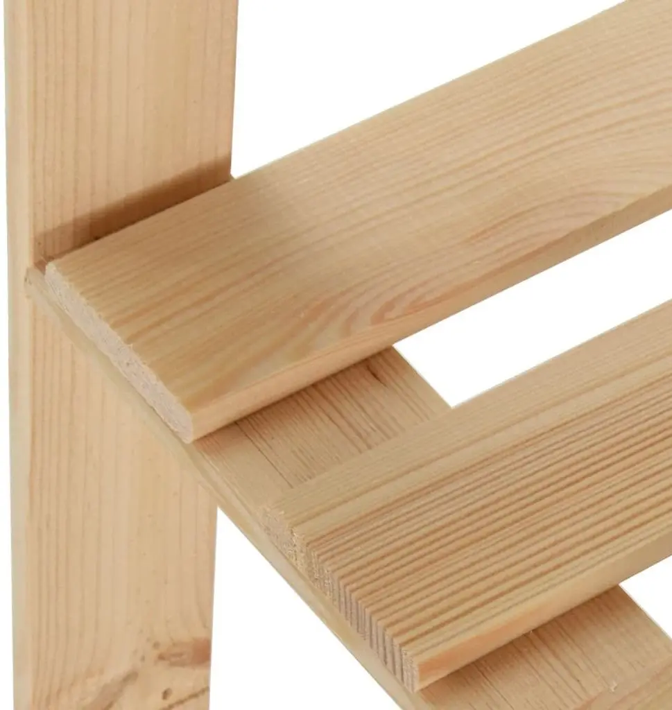 Set etajere VidaXL 327323 82.5x82.5x170cm (Wood)