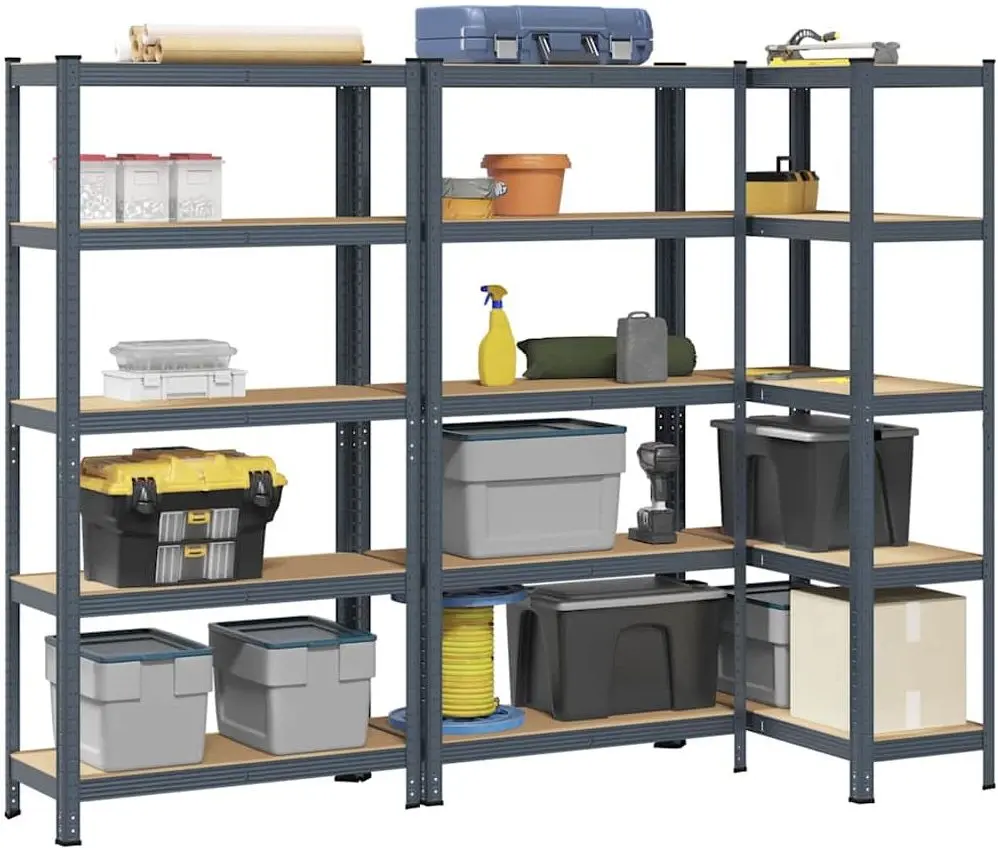 Set etajere VidaXL 3307594 90x40x180cm (Anthracite)