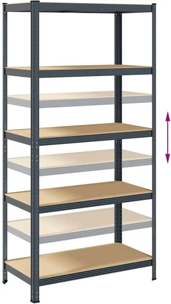 Set etajere VidaXL 3307595 90x40x180cm (Anthracite)