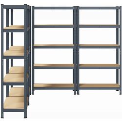 Set etajere VidaXL 3307595 90x40x180cm (Anthracite) Thumb