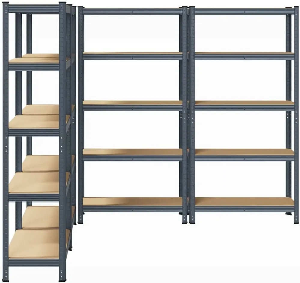 Set etajere VidaXL 3307595 90x40x180cm (Anthracite)