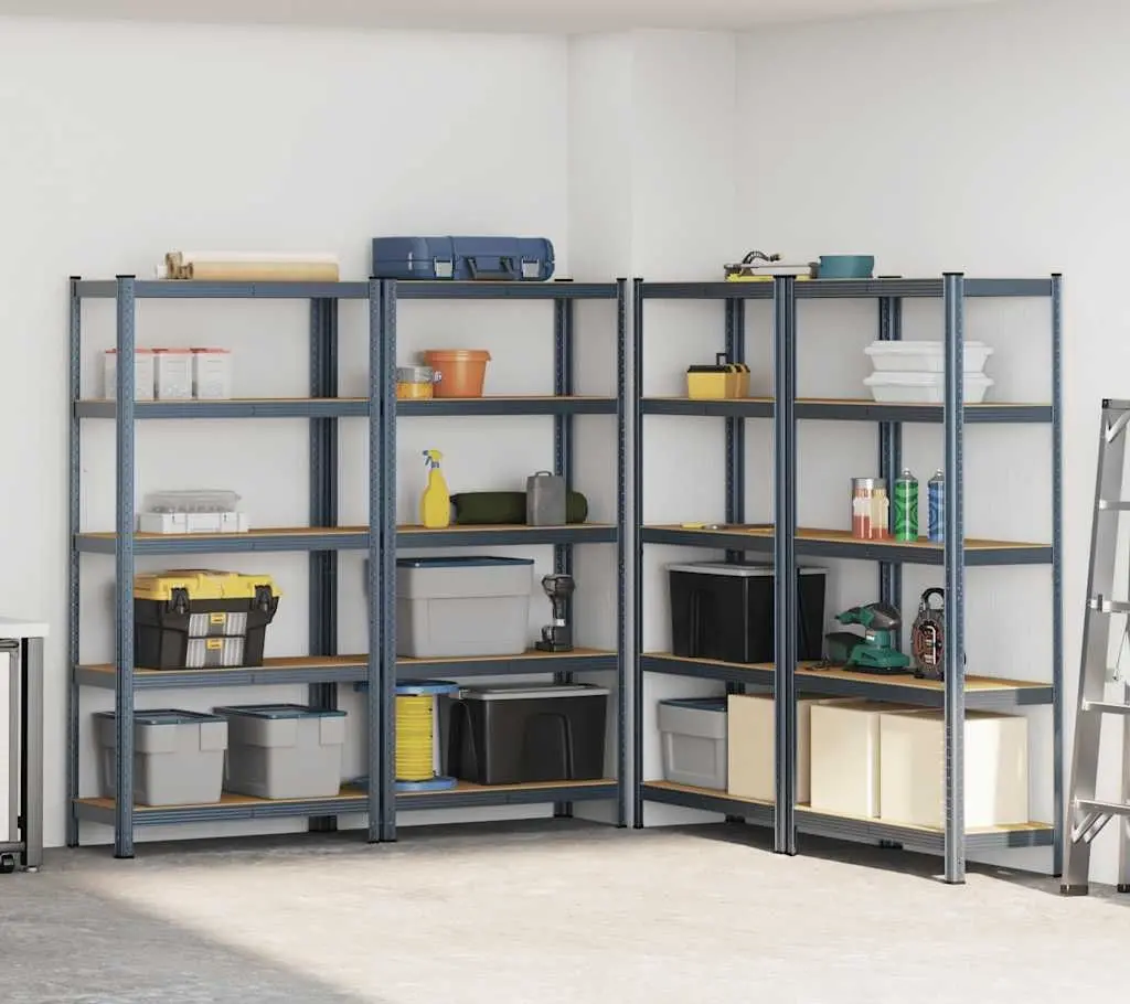 Set etajere VidaXL 3307595 90x40x180cm (Anthracite)