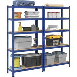 Set etajere VidaXL 4016950 90x40x180 cm (Blue) Thumb