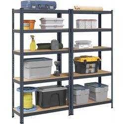 Set etajere VidaXL 4016952 90x40x180cm (Anthracite) Thumb