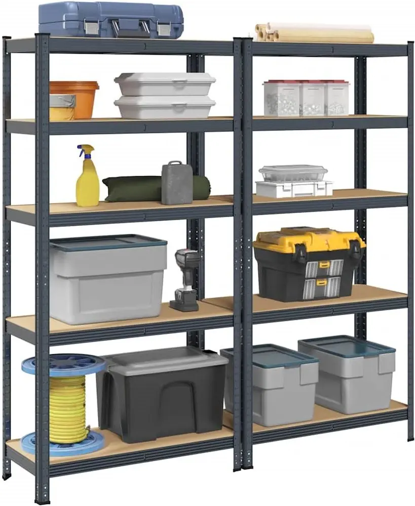 Set etajere VidaXL 4016952 90x40x180cm (Anthracite)