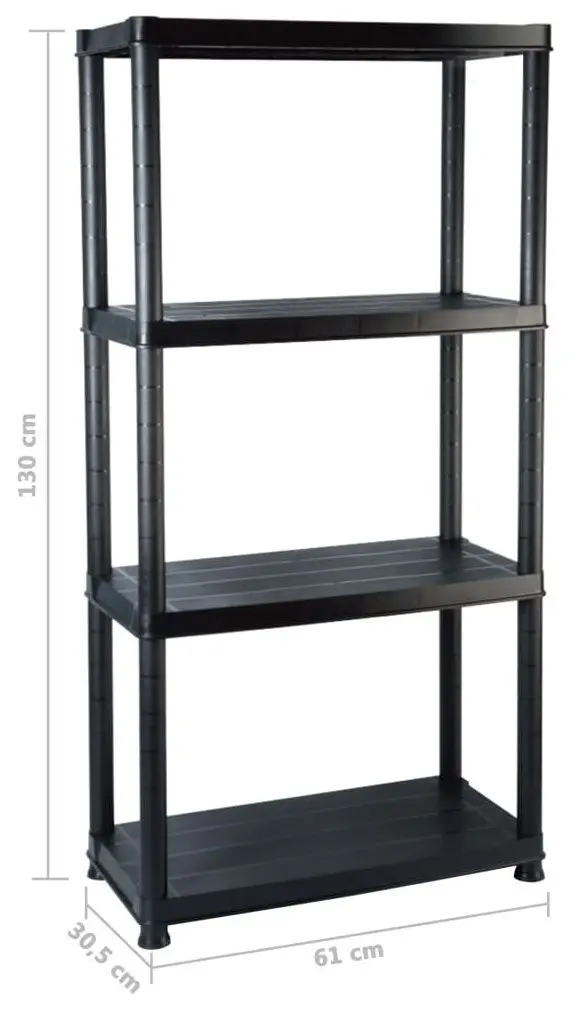 Etajera VidaXL 147683 (Black)