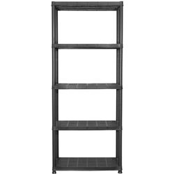 Etajera VidaXL 147684 71x38x170cm (Black) Thumb