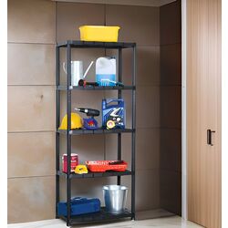 Etajera VidaXL 147684 71x38x170cm (Black)