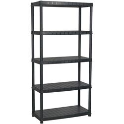 Etajera VidaXL 147684 91.5x45.7x185cm (Black) Thumb