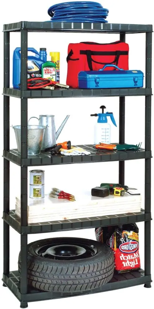 Etajera VidaXL 147685 85x40x185cm (Black)