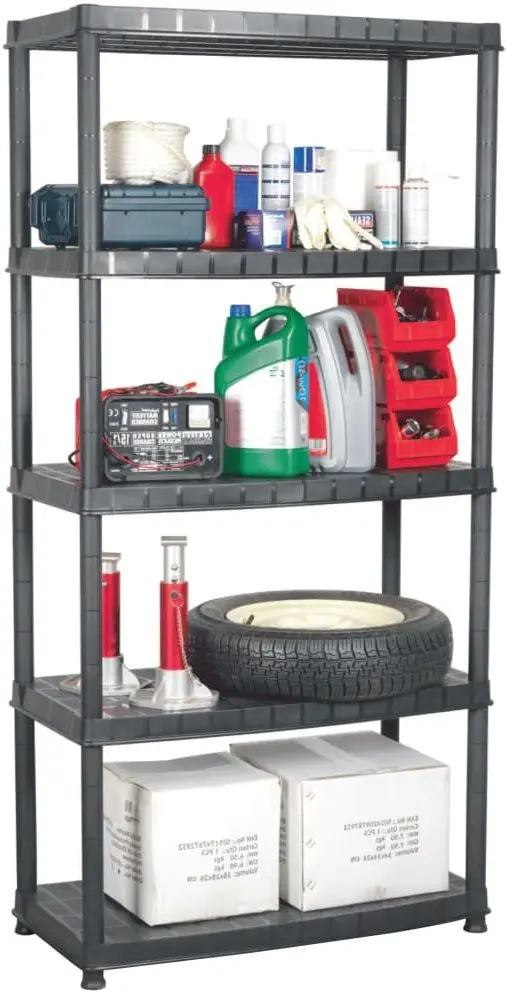 Etajera VidaXL 147685 85x40x185cm (Black)