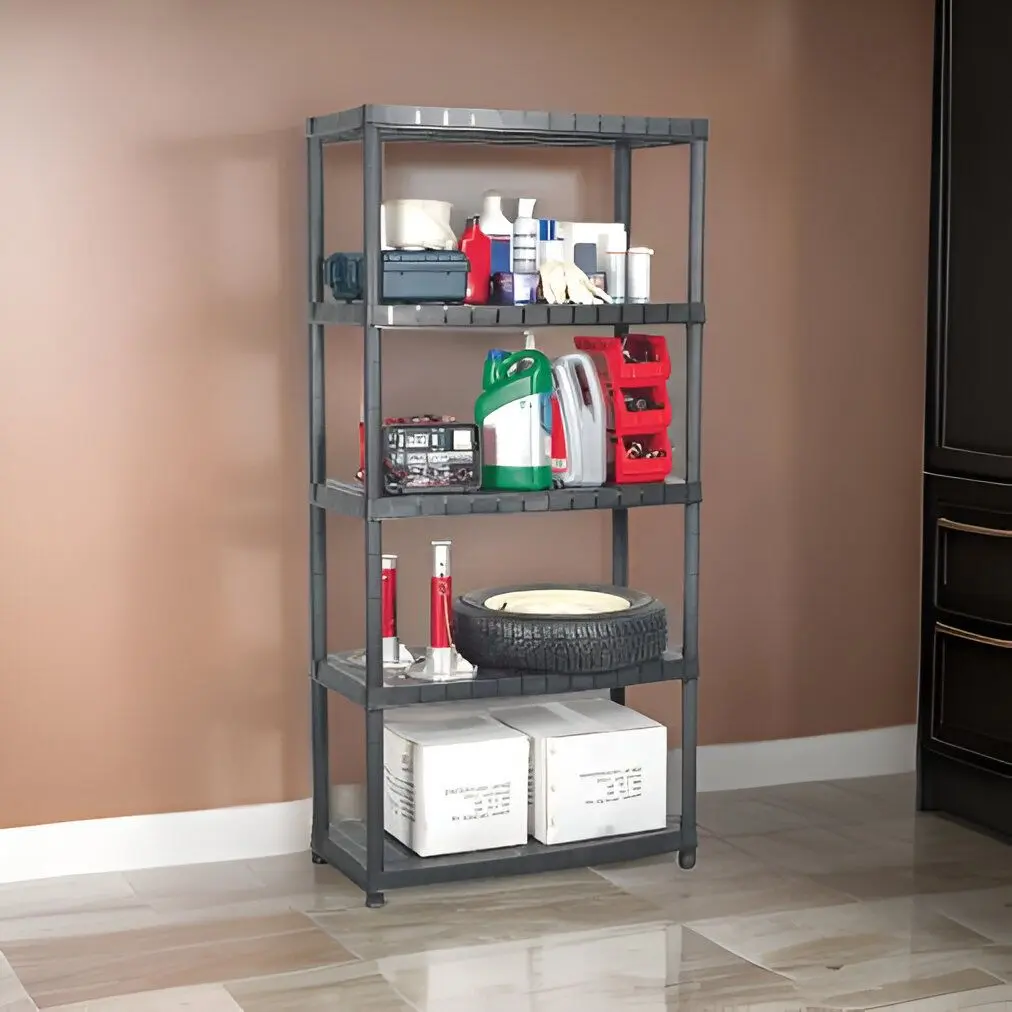 Etajera VidaXL 147685 85x40x185cm (Black)