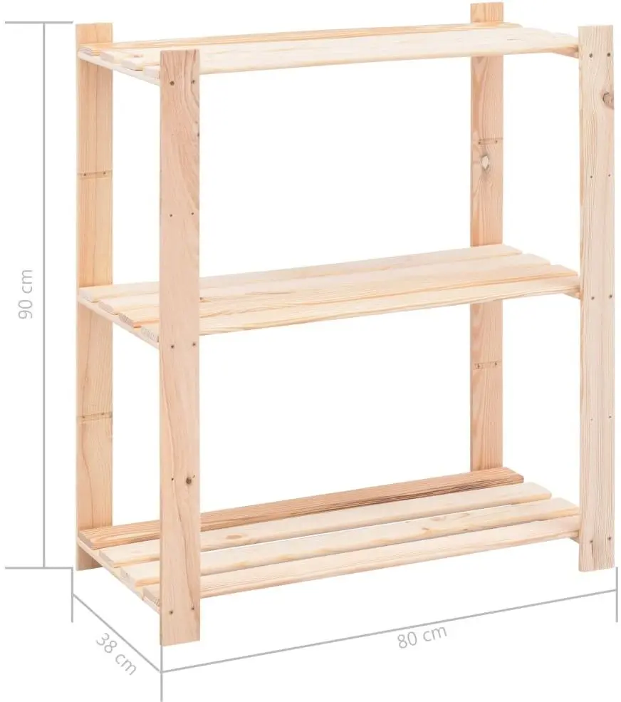 Etajera VidaXL 286200 80x38x90cm (Wood)
