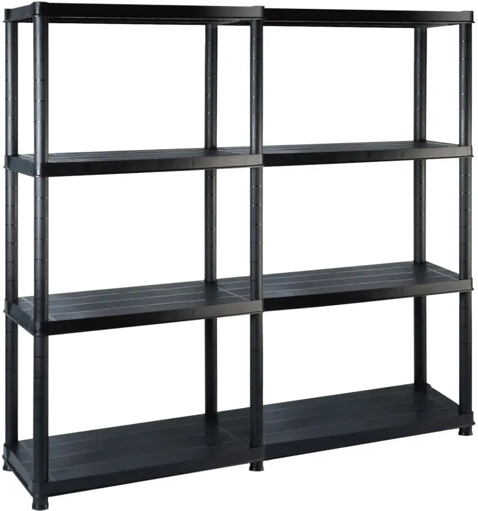 Etajera VidaXL 3059851 61x30.5x130cm (Black)