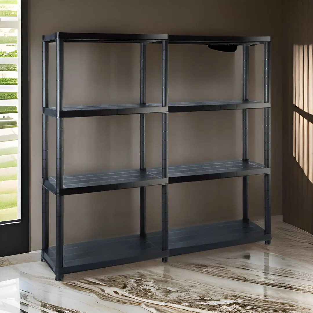 Etajera VidaXL 3059851 61x30.5x130cm (Black)