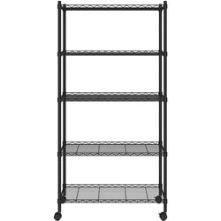 Etajera VidaXL 324630 75x35x155cm (Black) Thumb