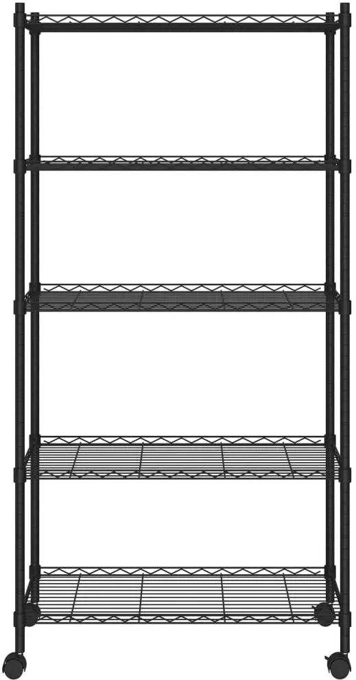 Etajera VidaXL 324630 75x35x155cm (Black)