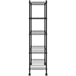 Etajera VidaXL 324630 75x35x155cm (Black) Thumb