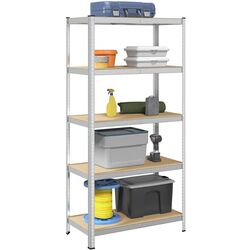 Etajera VidaXL 4016947 90x40x180cm (Silver) Thumb