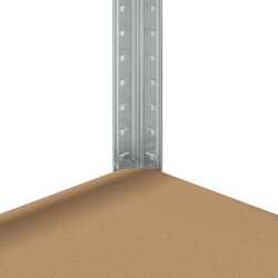 Etajera VidaXL 4016947 90x40x180cm (Silver) Thumb