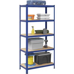 Etajera VidaXL 4016949 90x40x180cm (Blue) Thumb