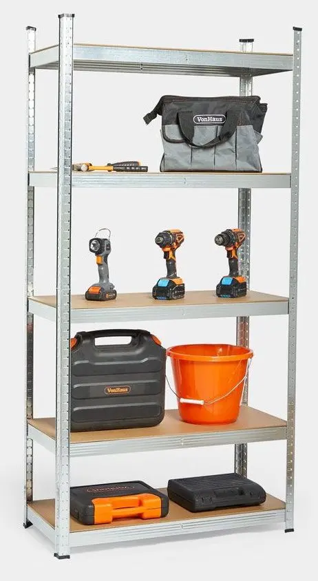 Etajera VonHaus 3500226 180x90x40cm (Silver)