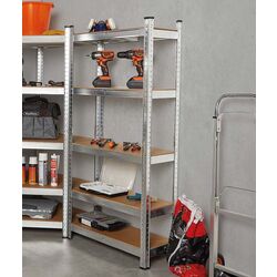 Etajera VonHaus 3500226 180x90x40cm (Silver)