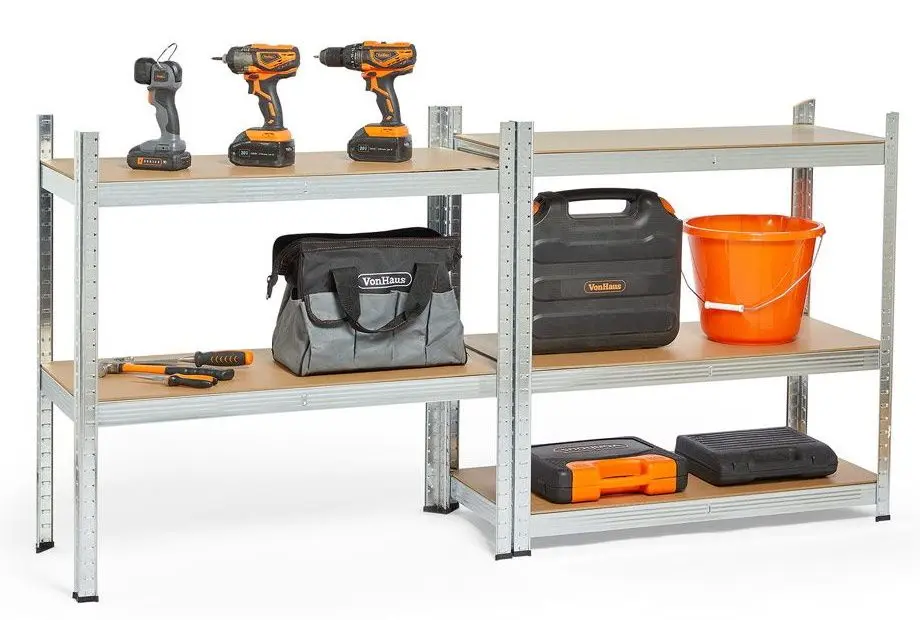 Etajera VonHaus 3500226 180x90x40cm (Silver)