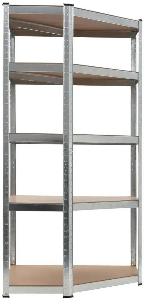 Стеллаж угловой Waltz 180x90x40cm (Silver)