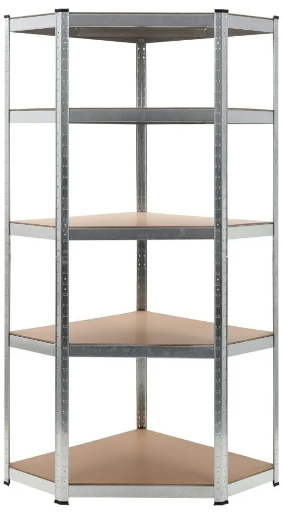 Стеллаж угловой Waltz 180x90x40cm (Silver)