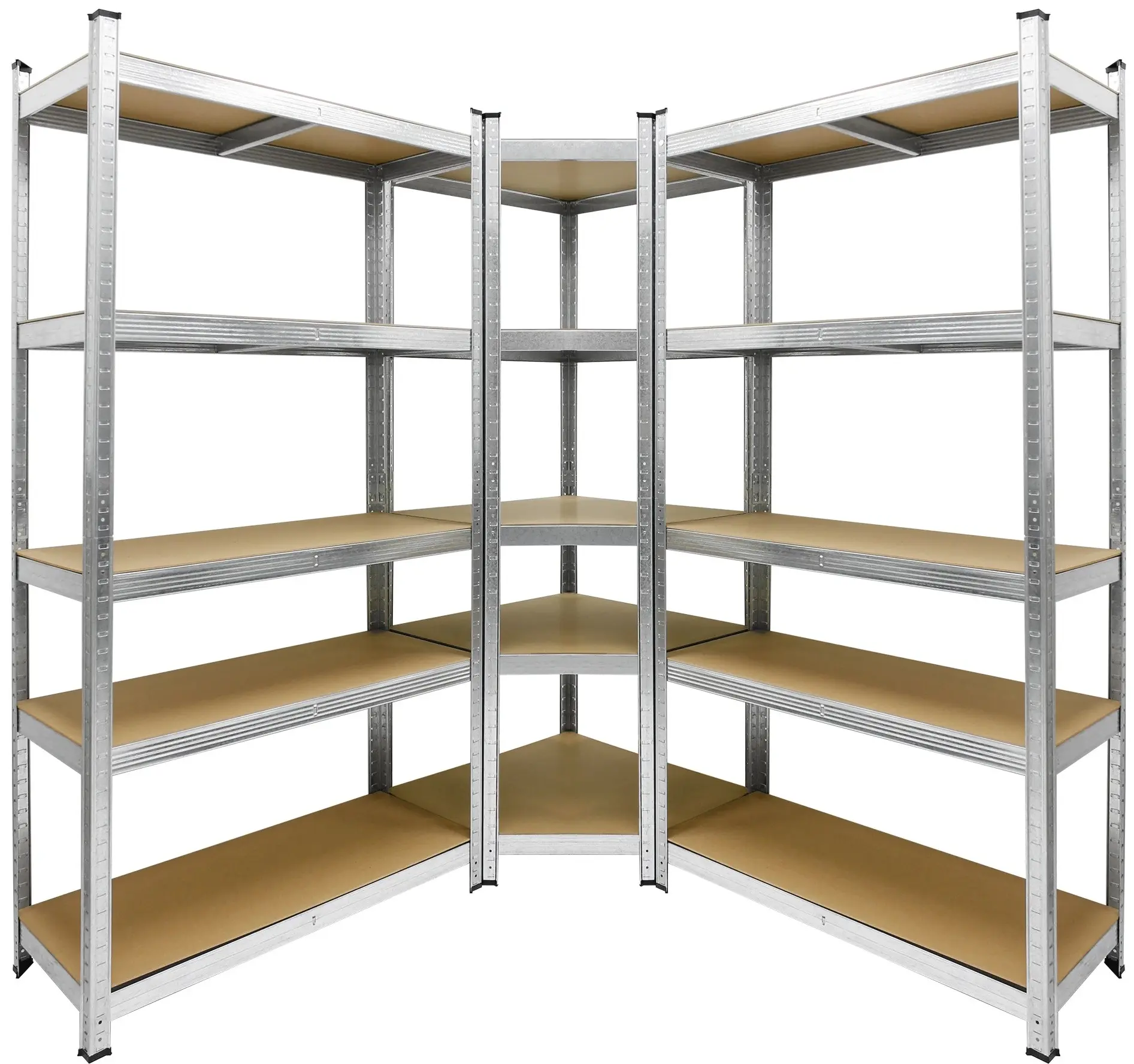 Стеллаж угловой Waltz 180x90x40cm (Silver)