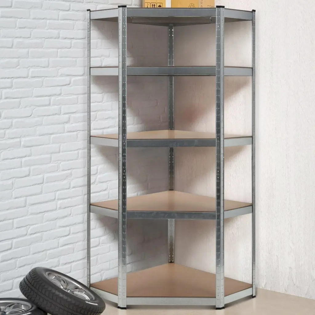 Стеллаж угловой Waltz 180x90x40cm (Silver)