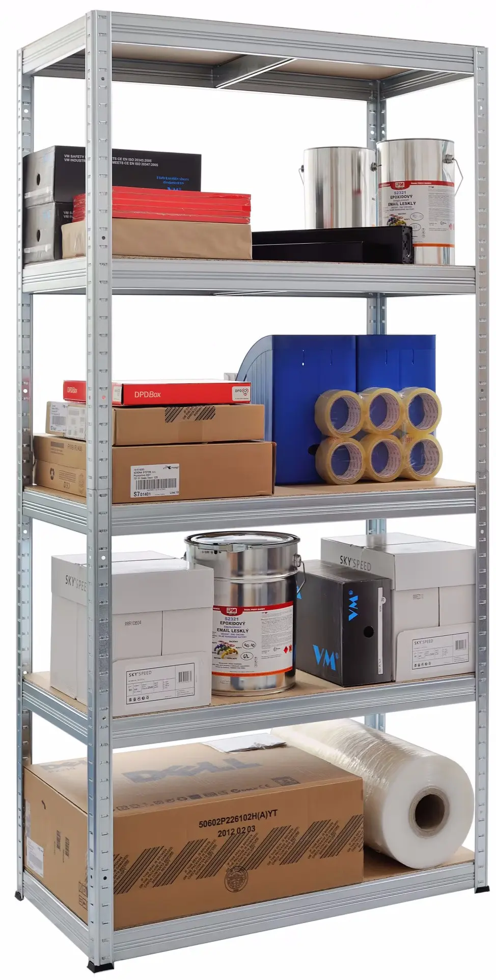 Стеллаж Waltz 180x100x50cm (Silver)