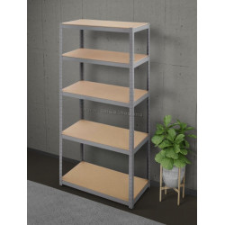 Etajera Waltz 180x90x30cm (Silver)