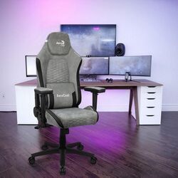 Игровое кресло AeroCool Crown AeroSuede (Stone Grey)