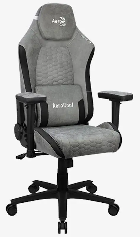 Игровое кресло AeroCool Crown AeroSuede (Stone Grey) - 9