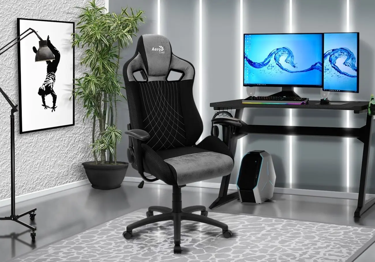 Fotoliu gaming Aerocool Earl (Stone Grey)