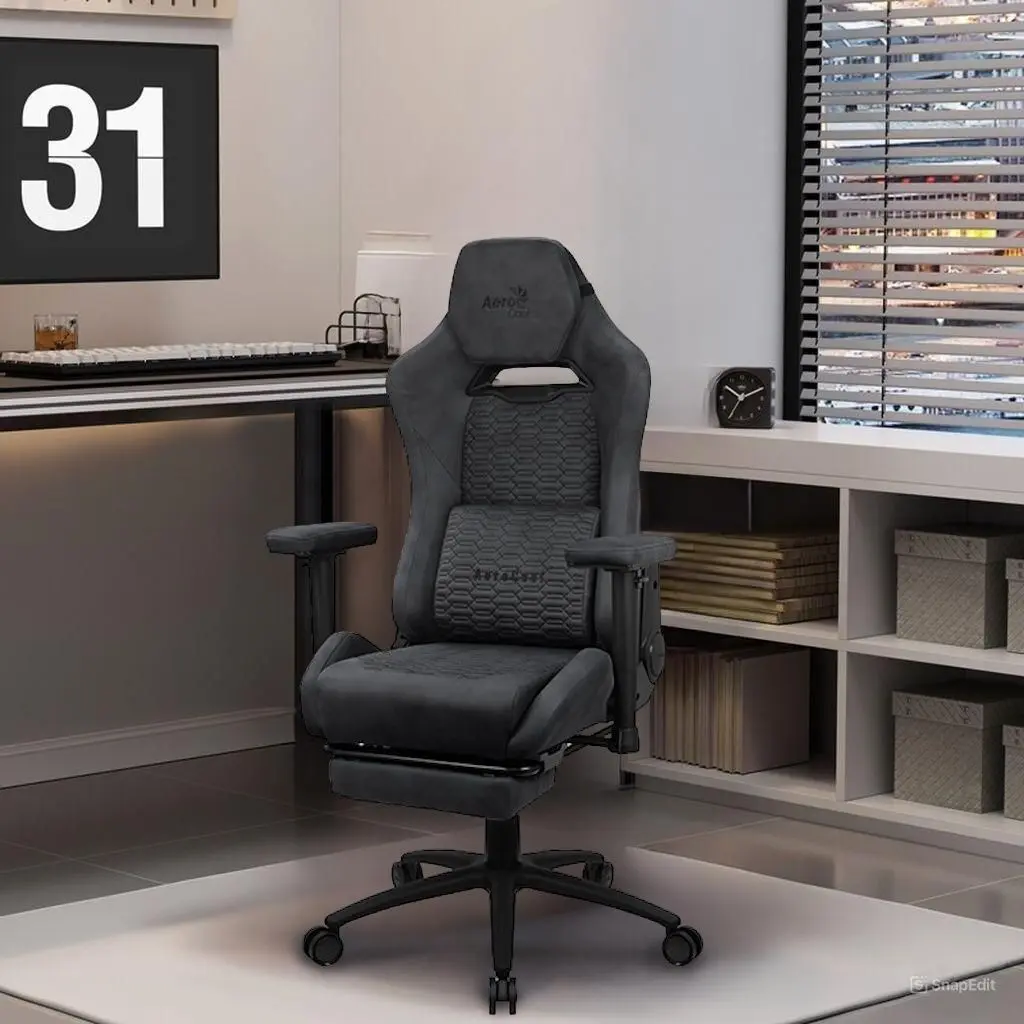 Игровое кресло AeroCool Royal AeroSuede (Slate Grey)