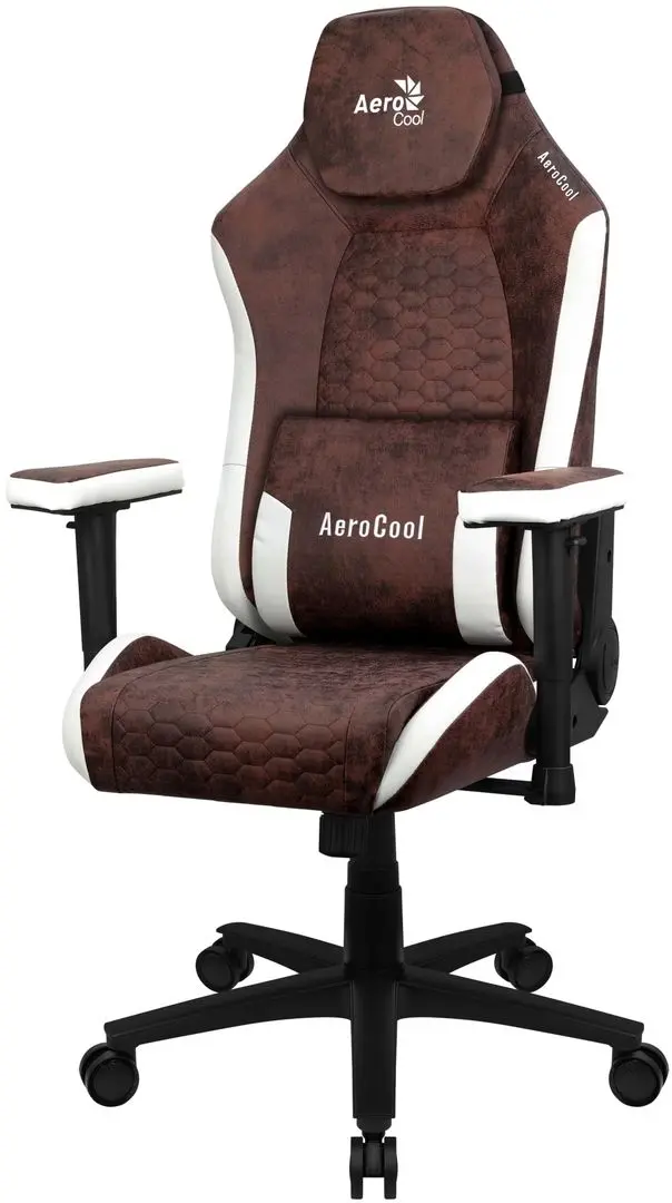 Кресло геймерское AeroCool Crown AeroSuede (Burgundy Red)