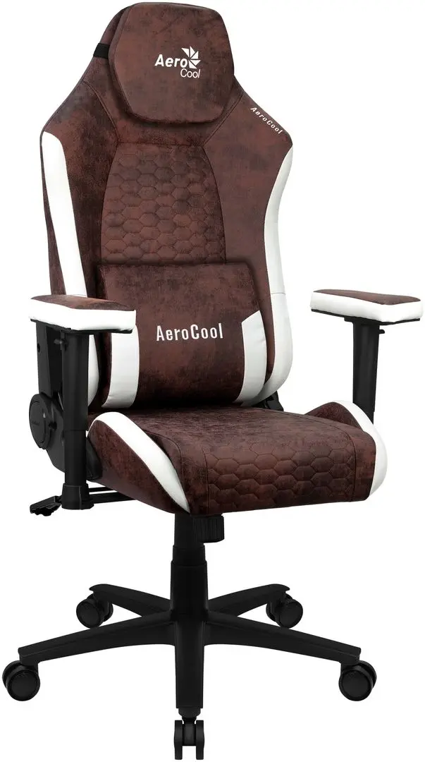 Кресло геймерское AeroCool Crown AeroSuede (Burgundy Red)