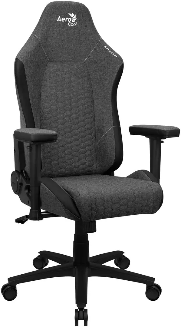Кресло геймерское AeroCool Crown AeroWeave (Ash Black)